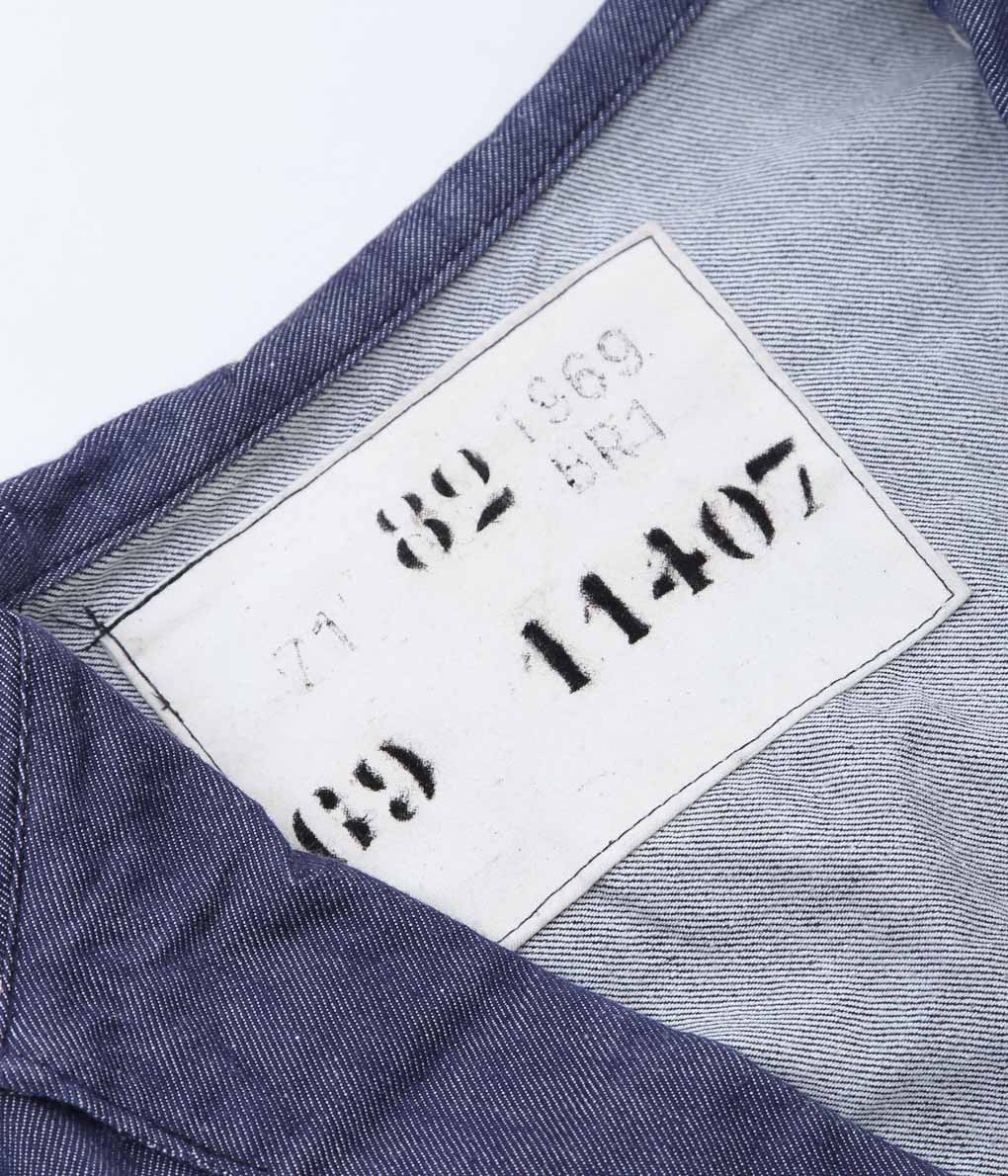 USED&VINTAGE ''1969'S FRENCH NAVY DENIM SAILOR TOP'' (INDIGO)