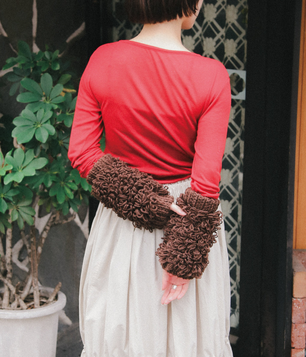 MAYDI "BRUMA MITTENS" (DARK BROWN)