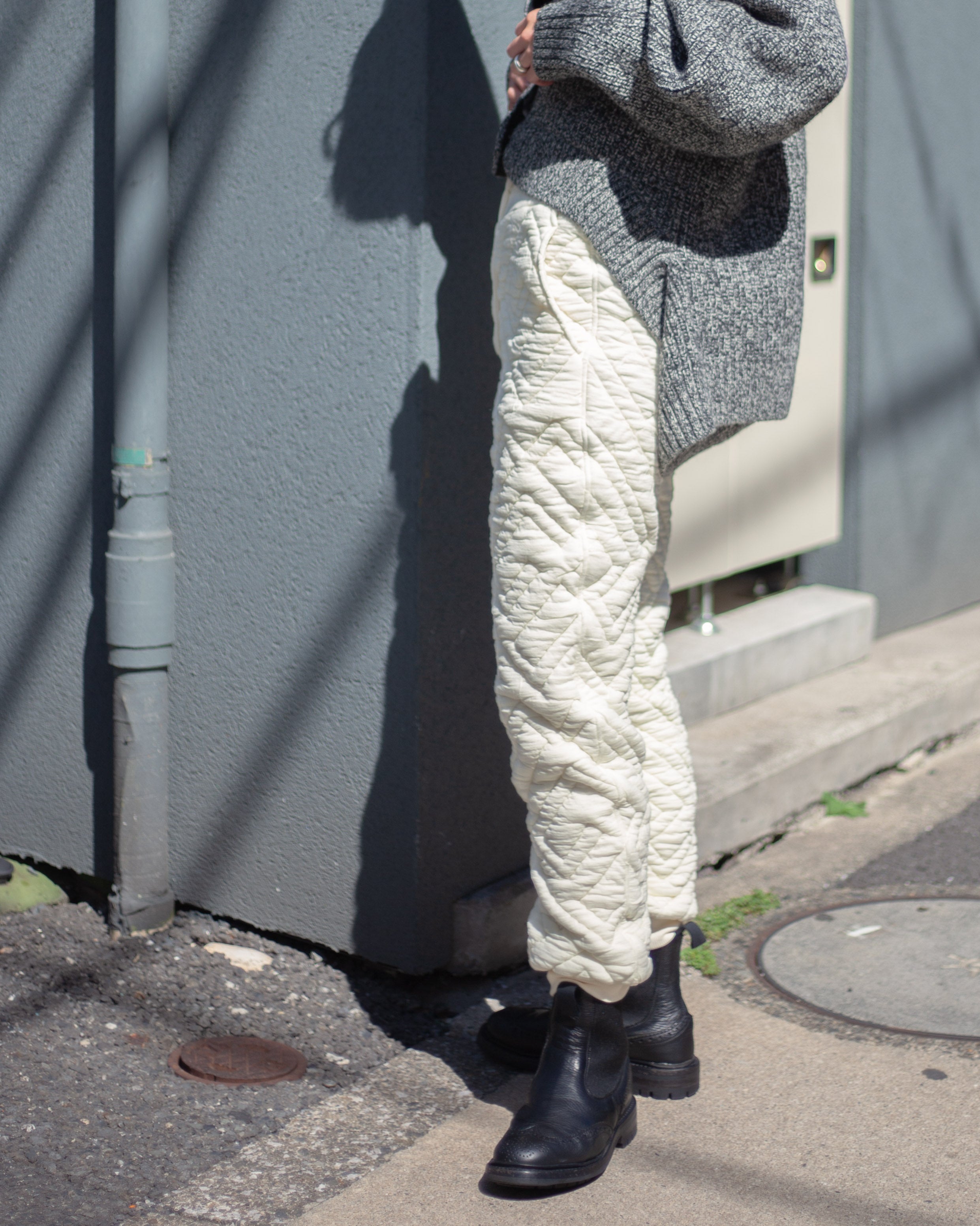 jonnlynxジョンリンクスモヘアスカーフニットコートbiotopフミカウチダ