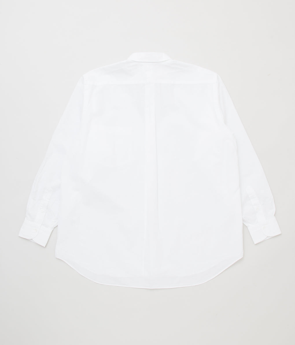 COMOLI "comori shirt"(WHITE)