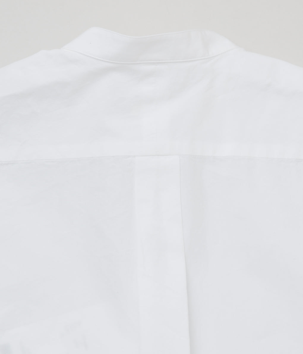 COMOLI "Band Collar Shirt"(WHITE)