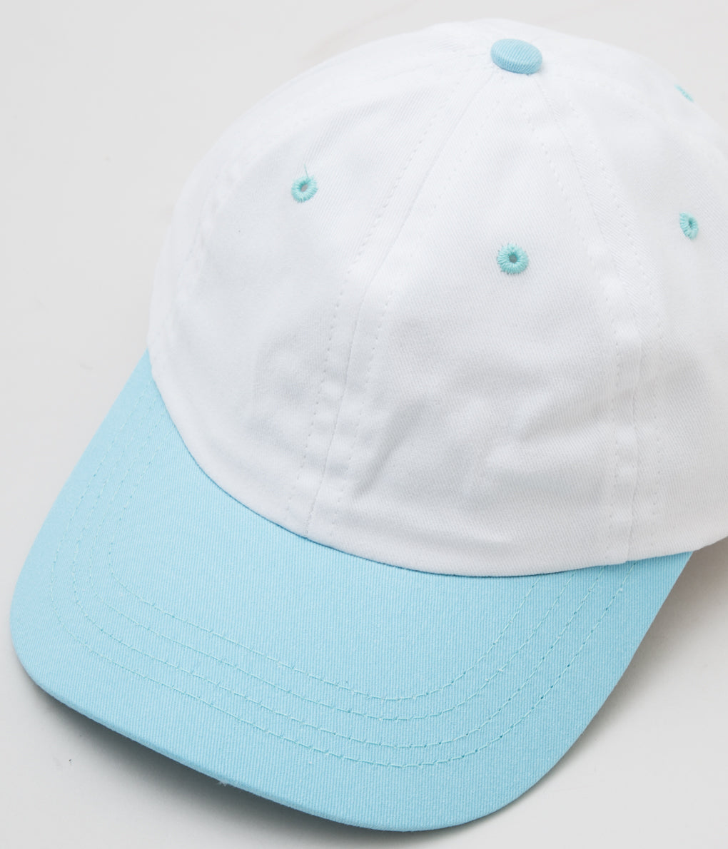 COMPETITION HEADWEAR ''2TONE MVP CAP'' (WHITE/LT BLUE)