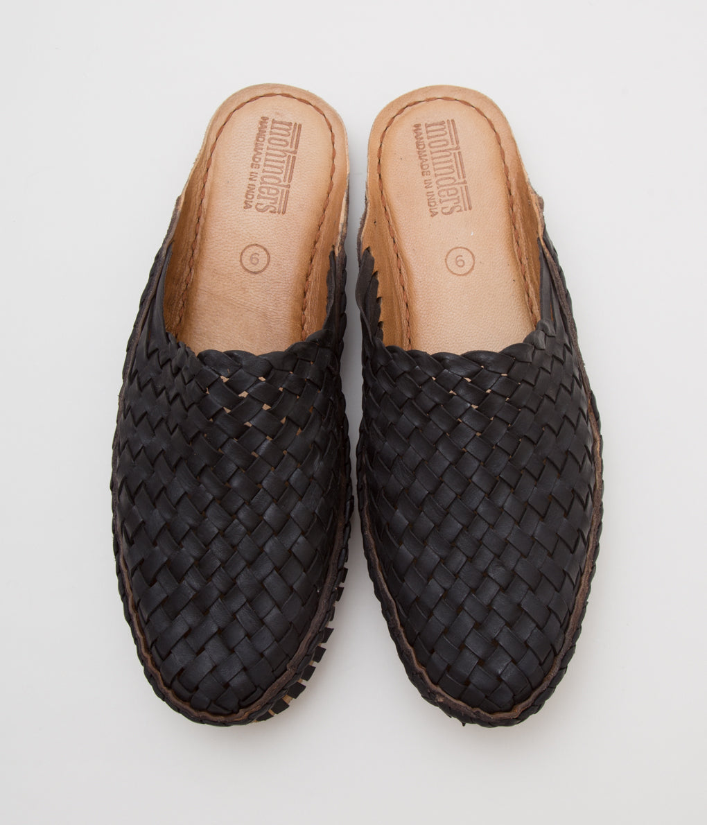 MOHINDERS "WOVEN CITY SLIPPER" (BLACK)