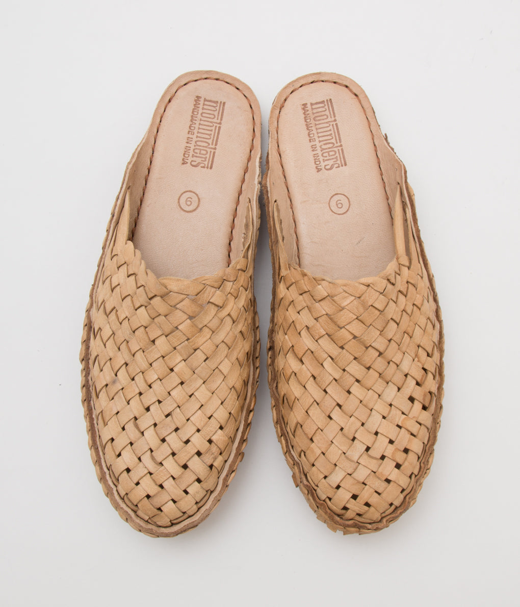 MOHINDERS "WOVEN CITY SLIPPER"(NATURAL)