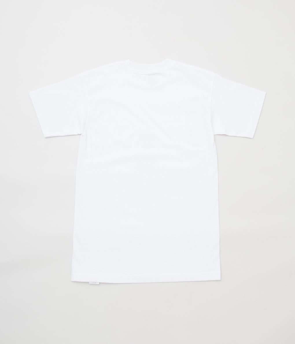 OLD SOLDIER "FRESNEL TEE"(WHITE/BERRY)