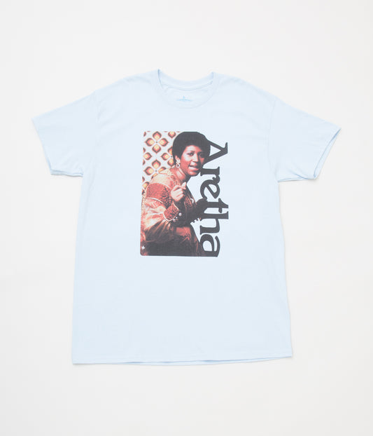 BLUESCENTRIC "ARETHA FRANKLYN 60'S FLAIR T-SHIRT" (LT BLUE)