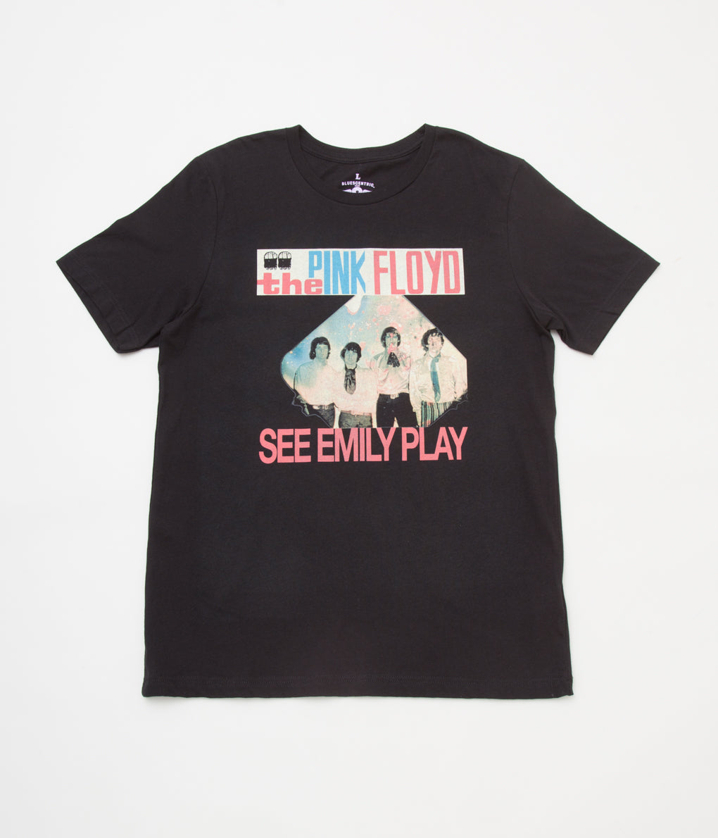 BLUESCENTRIC "PINK FLOYD SEE EMILY PLAY T-SHIRT" (BLACK)