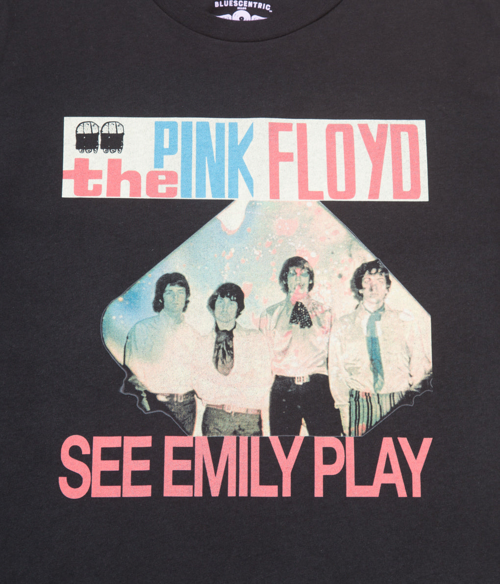 BLUESCENTRIC "PINK FLOYD SEE EMILY PLAY T-SHIRT" (BLACK)