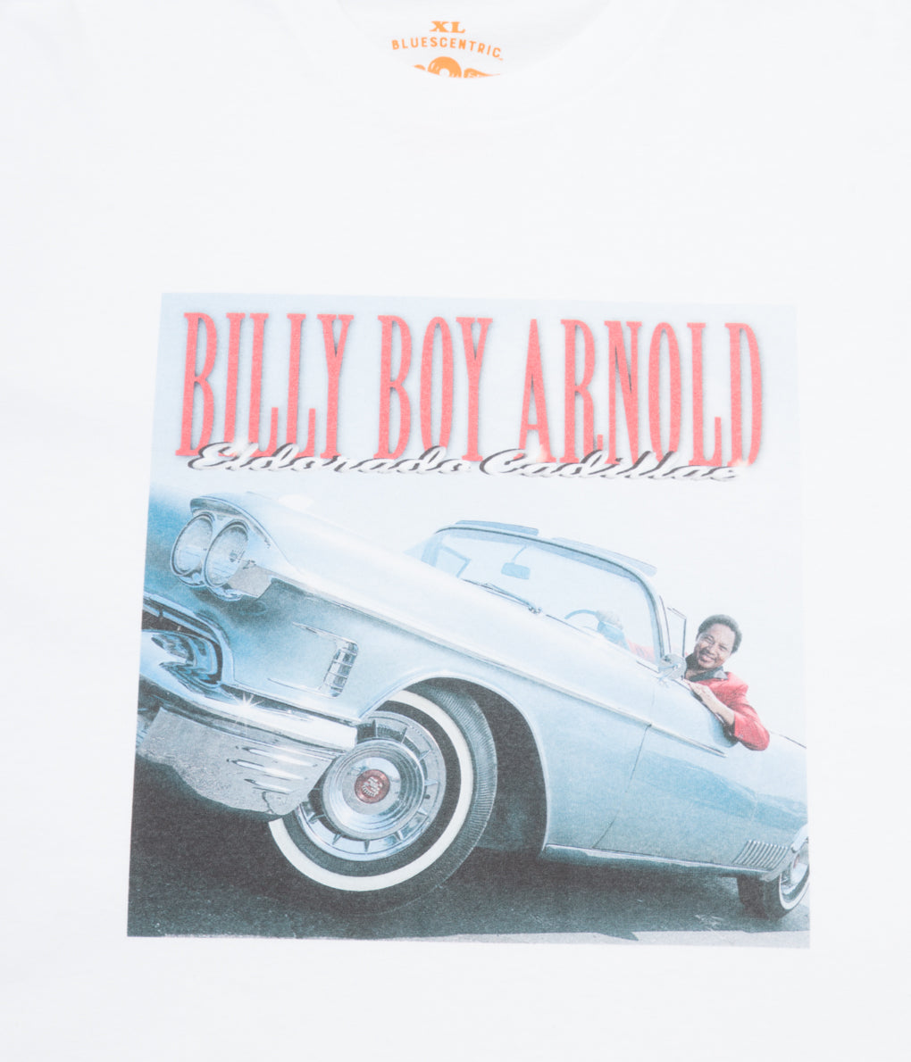 BLUESCENTRIC "BILLY BOY ARNOLD ELDORADO CADILLAC T-SHIRT" (WHITE)