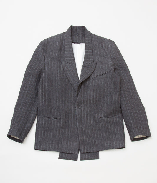 K`ANG "UNISEX OVERSIZE DETACHABLE REVERS JACKET"(D.GREY)