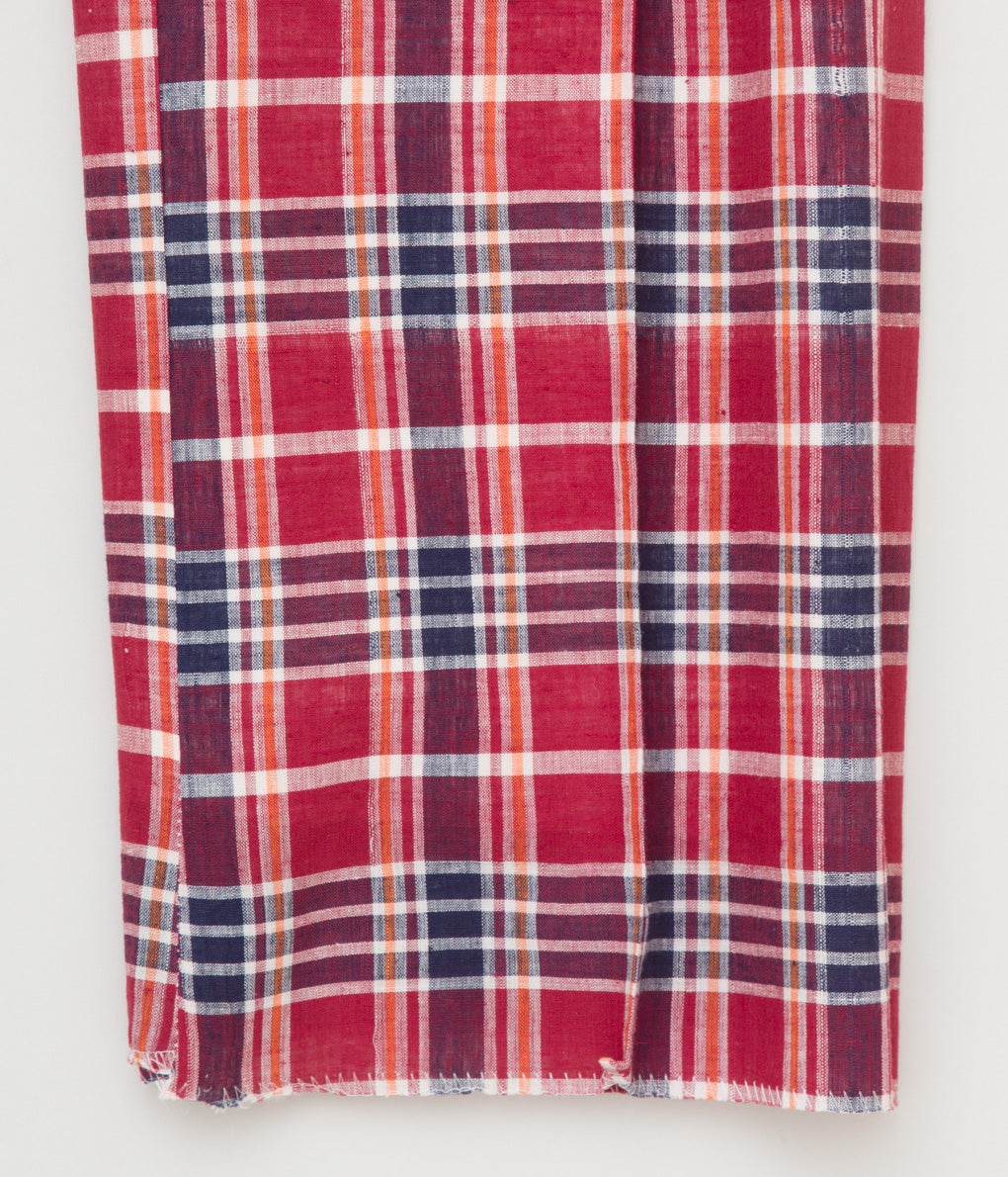 VINTAGE "O'CONNELLS LUCAS-CHELF AUTHENTIC MADRAS CHECK TROUSER" (RED CHECK)