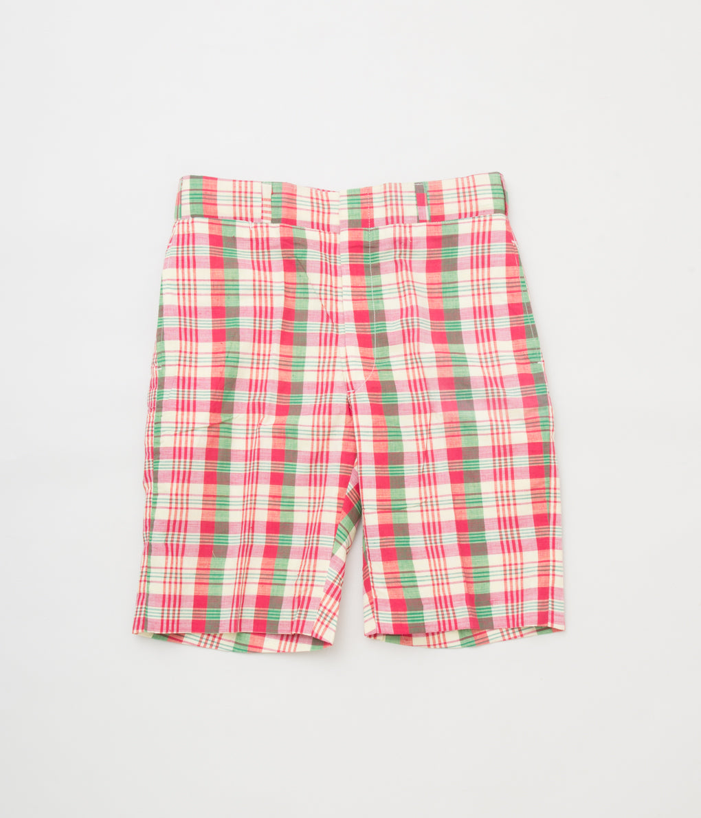 VINTAGE "O'CONELL LUCAS-SHELF MADRAS SHORTS"(RED CHECK)