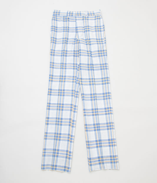 VINTAGE "O'CONNELLS LUCAS-CHELF AUTHENTIC MADRAS CHECK TROUSER"(BLUE/YELLOW)