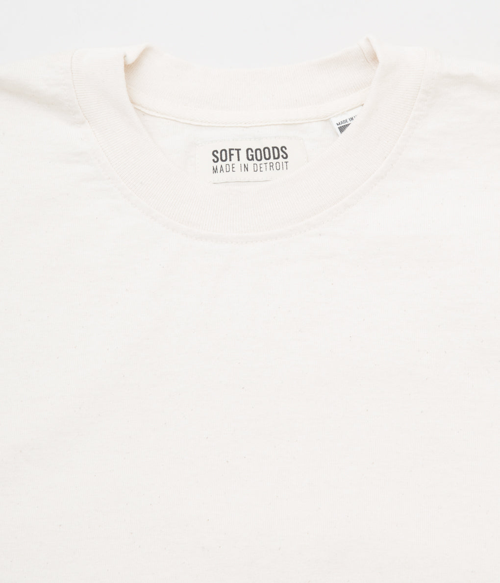 SOFT GOODS "HEAVY WEIGHT CREW NECK TEE"(NATURAL)