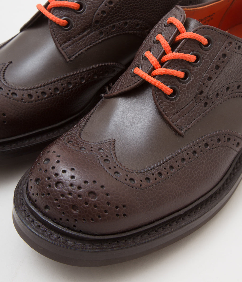 QUILP BY TRICKER'S×MAIDENS SHOP "M7457 OXFORD SHOE" (DK BROWN MULTI)