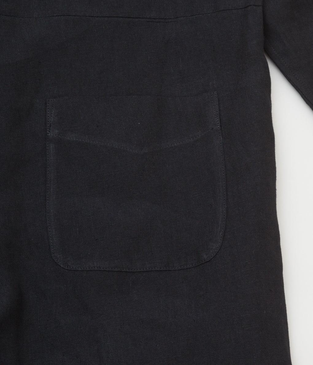 R&D.M.Co - OLDMAN'S TAILOR "DENSELY LINEN JUMP SUIT"(BLACK)