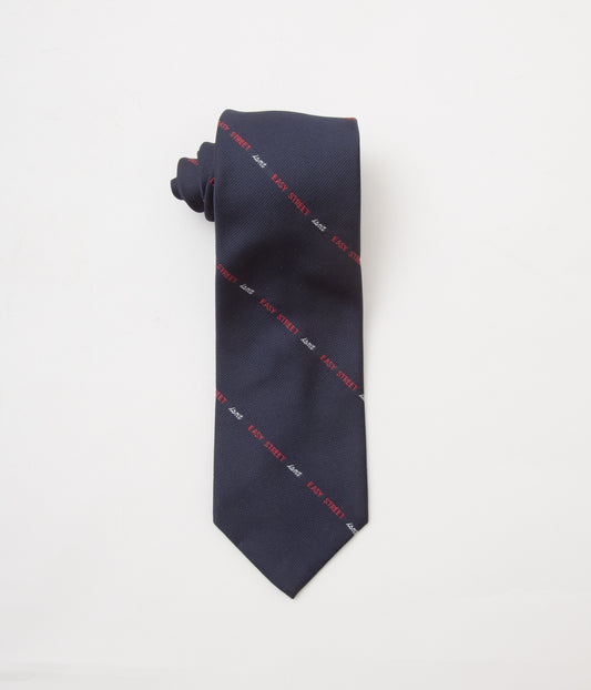 FROM USA "O'CONELL LUCAS-CHELF EMBROIDERED TIE EASY STREET"(NAVY)