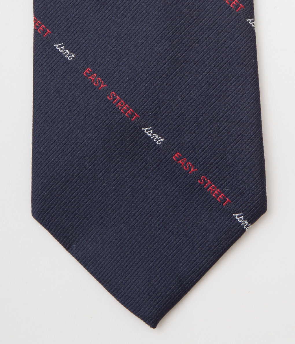 FROM USA "O'CONELL LUCAS-CHELF EMBROIDERED TIE EASY STREET"(NAVY)