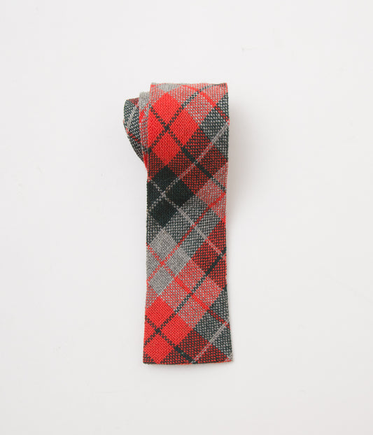 VINTAGE "50'S APACHE CRAVAT ABQ VINTAGE WOOL TIE"(RED/GRAY)