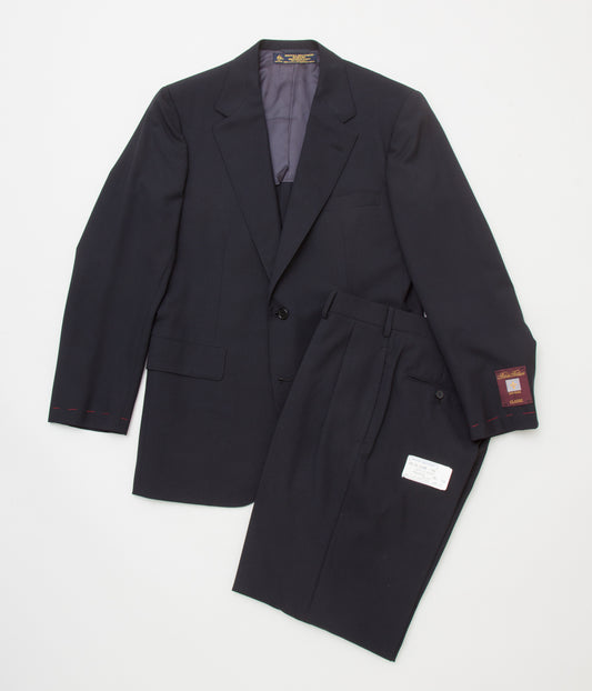 FROM USA "DEAD STOCK BROOKS BROTHERS BROOKSEASE SUITS(OWN MAKE)"(NAVY)