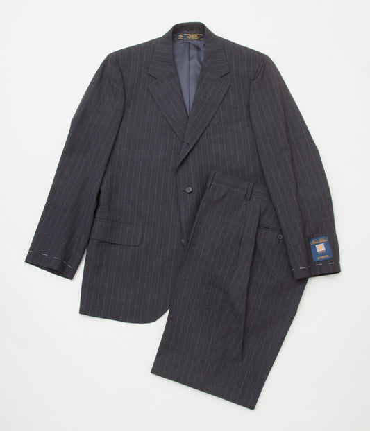 FROM USA "DEAD STOCK BROOKS BROTHERS CHARCOAL STRIPE SUITS(OWN MAKE)"(CHARCOAL)