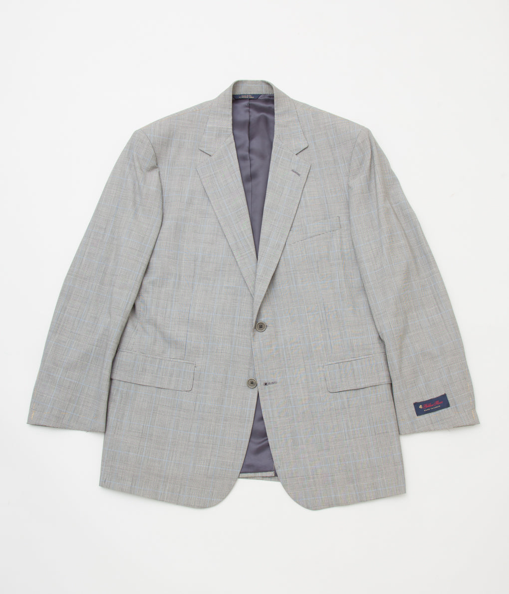 FROM USA "DEAD STOCK BROOKS BROTHERS WOOL GLEN CHECK SUITS"(LT GRAY/BLUE)
