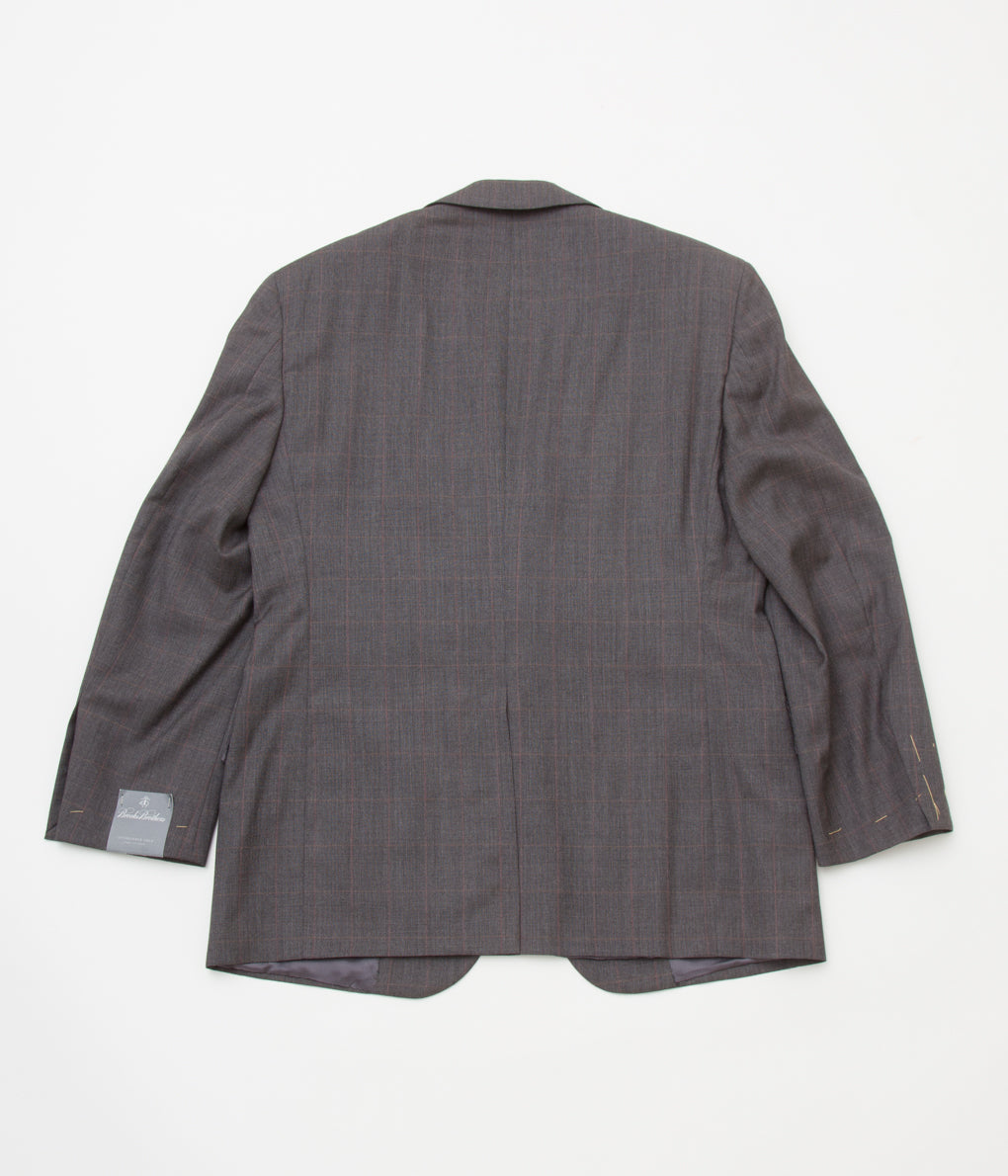 FROM USA "DEAD STOCK BROOKS BROTHERS WOOL SHADOW CHECK SUITS"(CHARCOAL)