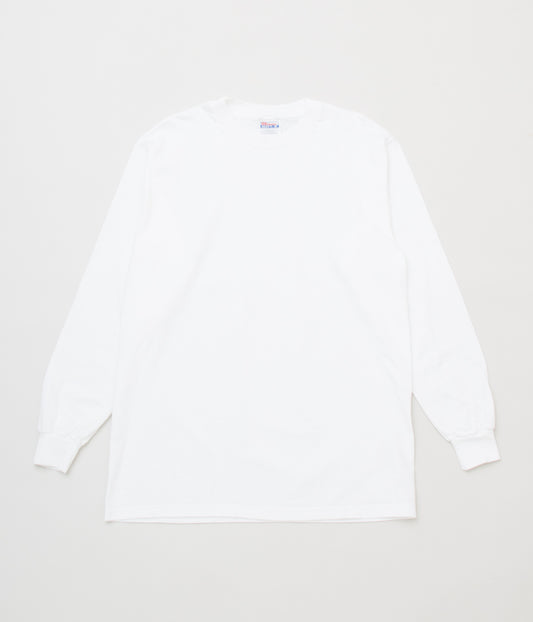 VINTAGE"HANES BEEFY L/S"(WHITE)