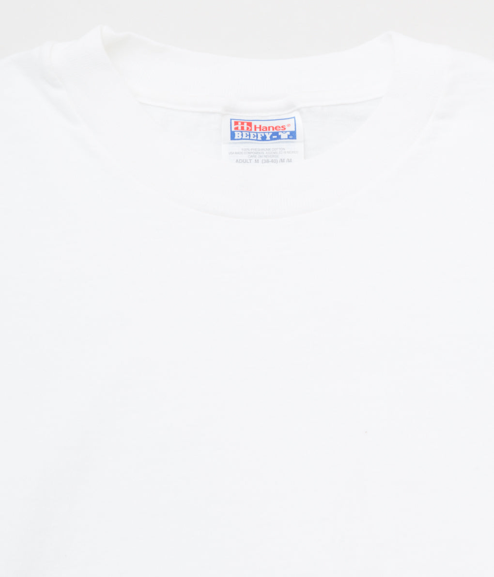 VINTAGE"HANES BEEFY L/S"(WHITE)