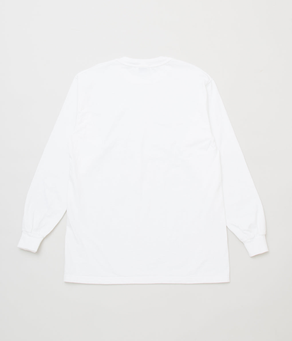 VINTAGE"HANES BEEFY L/S"(WHITE)