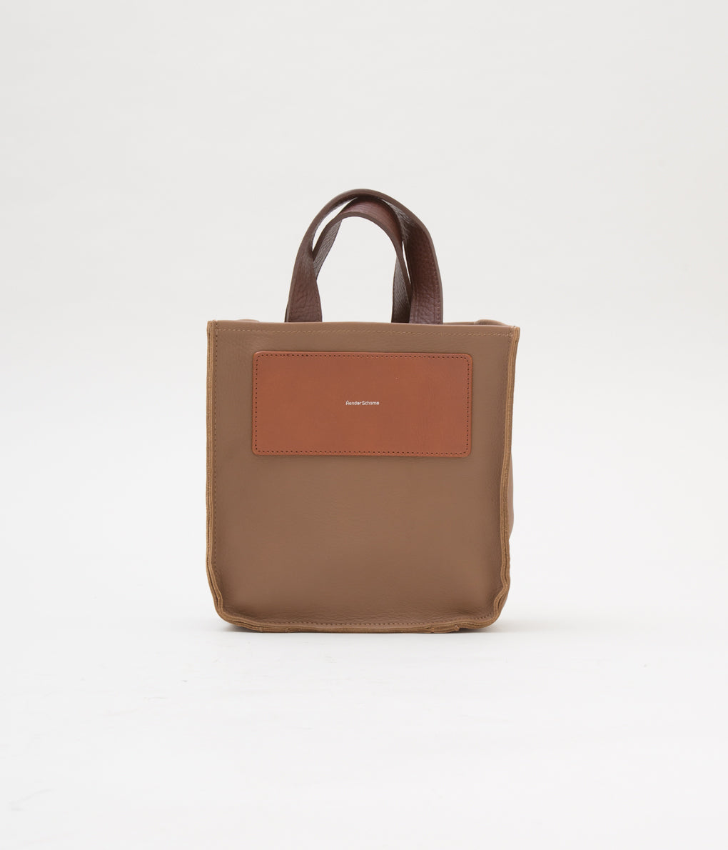 HENDER SCHEME "REVERSIBLE BAG SMALL"(CAMEL/DARK BROWN)