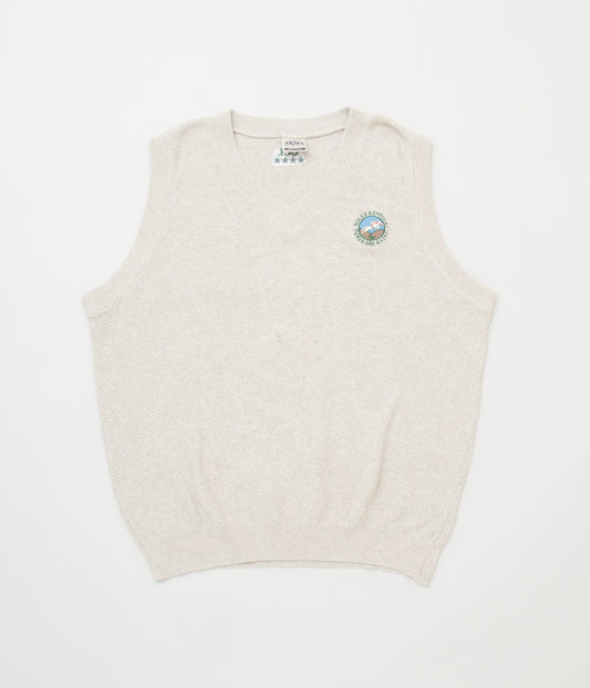 VINTAGE "ROLEX KENTUCKY KNIT VEST" (BEIGE)