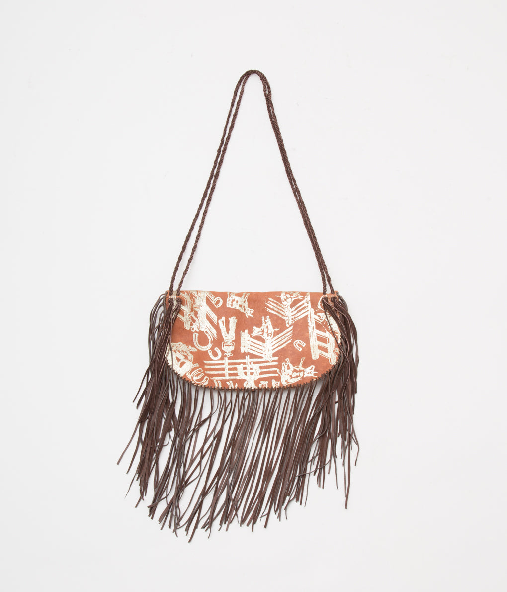 Pam Dietrich DRAWSTRING BAG / DEERSKIN - ショルダーバッグ