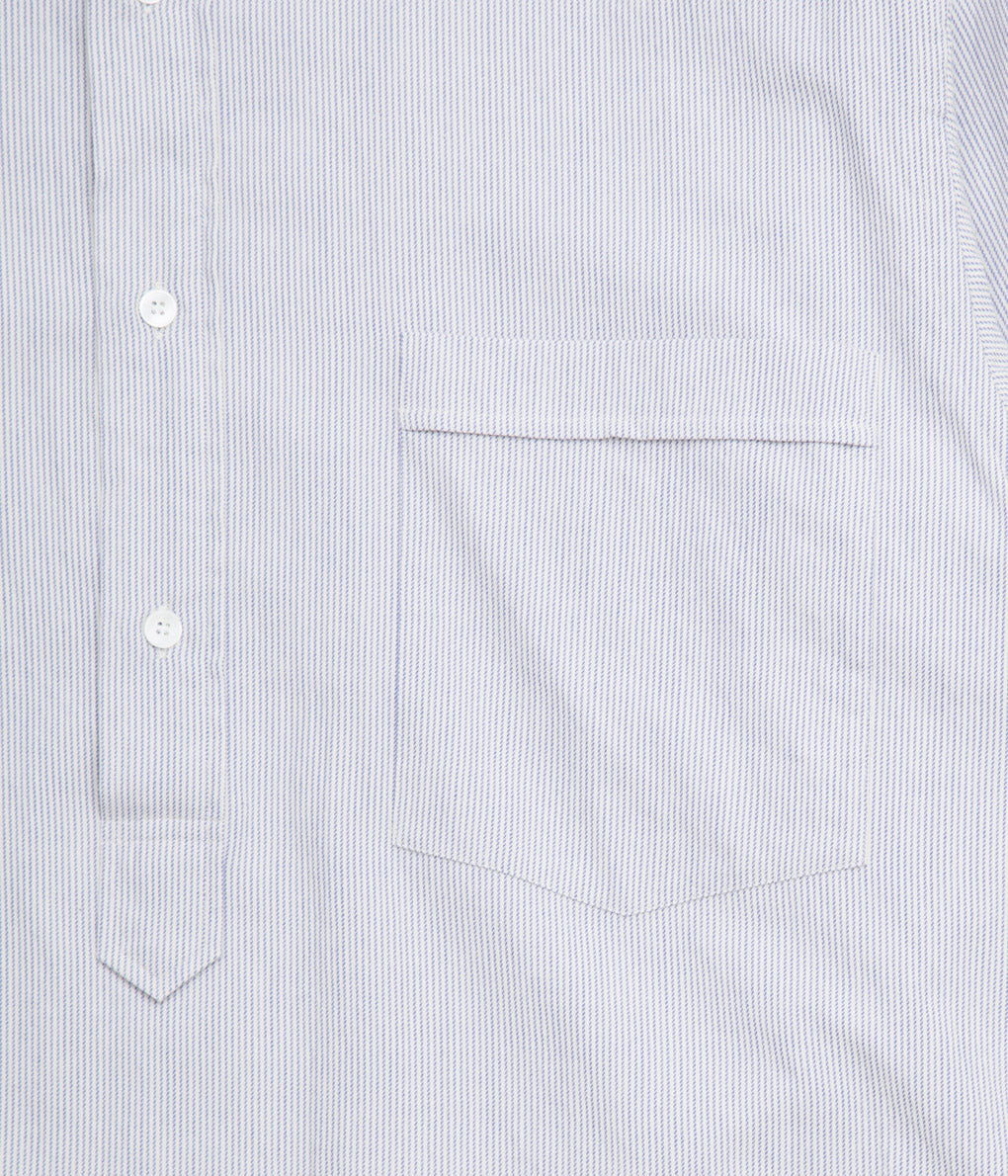 COMOLI "C/CA Stripe Pullover Shirt"(STRIPE)
