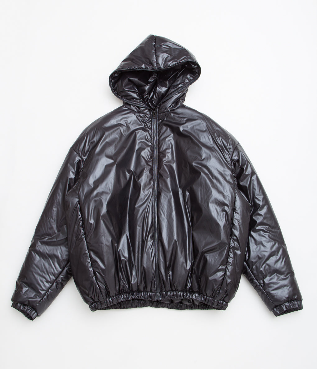GABRIELA COLL GARMENTS "NO.229 RECYCLED LIMONTA PUFFER HOODED JACKET"(BLACK)