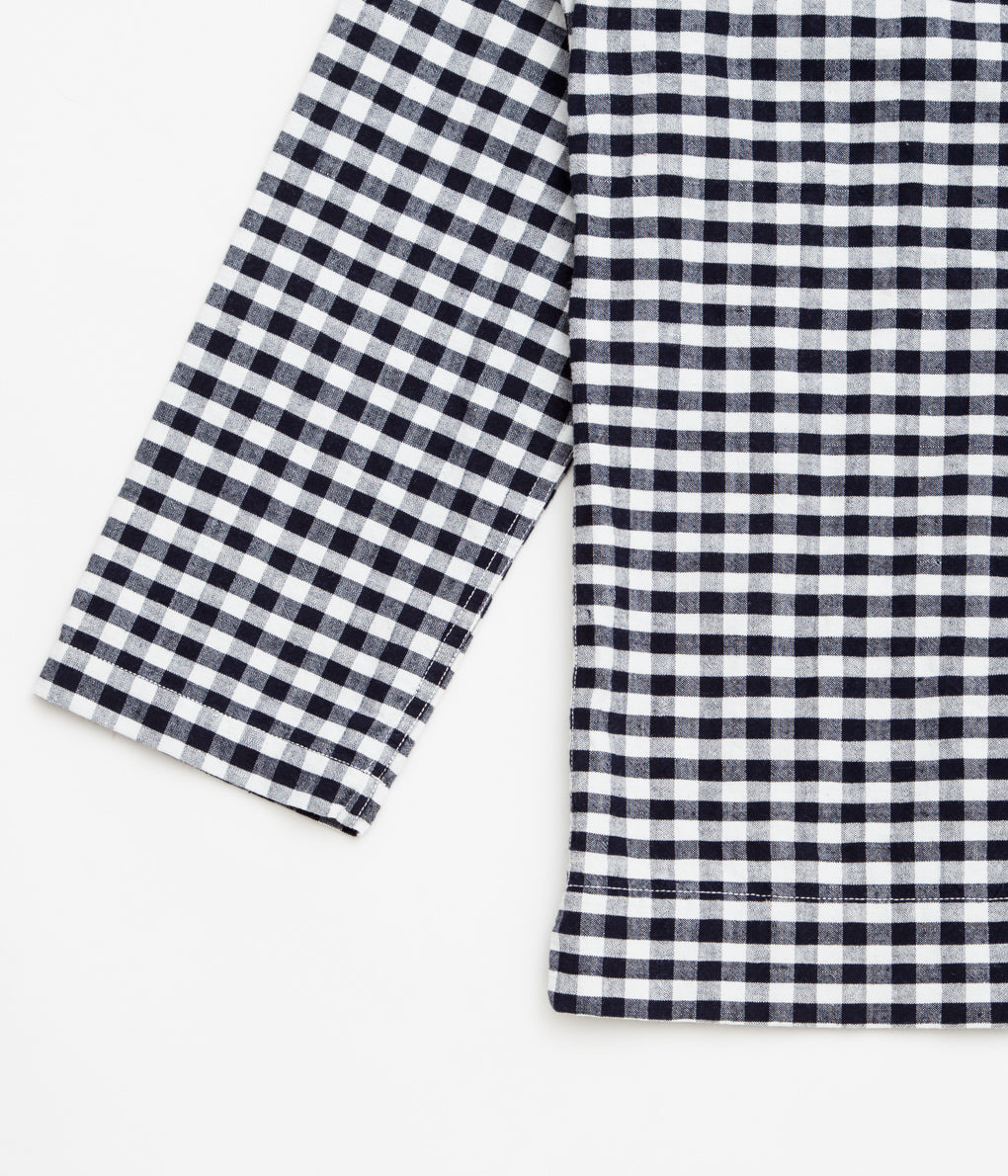 OLIVER CHURCH "OVER SHIRT (ANTIQUE MIDNIGHT AND WHITE CHECK)"(MIDNIGHT AND WHITE CHECK)