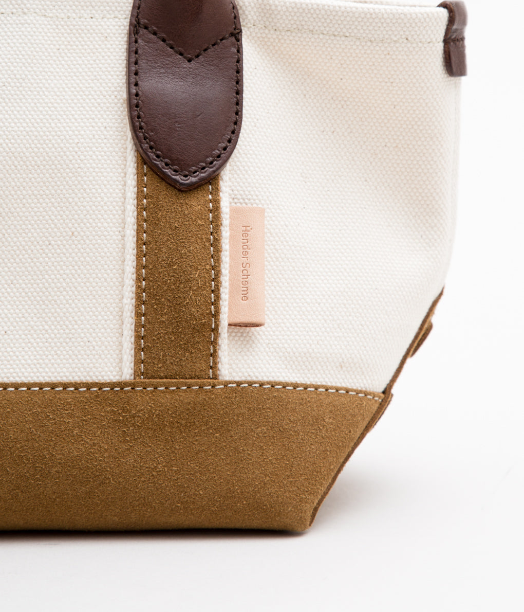 HENDER SCHEME "CAMPUS SUEDE HANDLE TOTE S"(CAMEL)