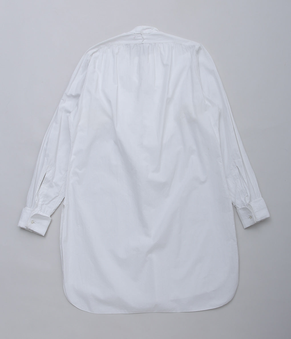 USED&VINTAGE''30S FRENCH BAND COLLAR SHIRTS''(WHITE)