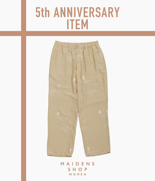 DIVINA FAMILY '' O'KEEFFE FLOWER PANTS'' (BEIGE)