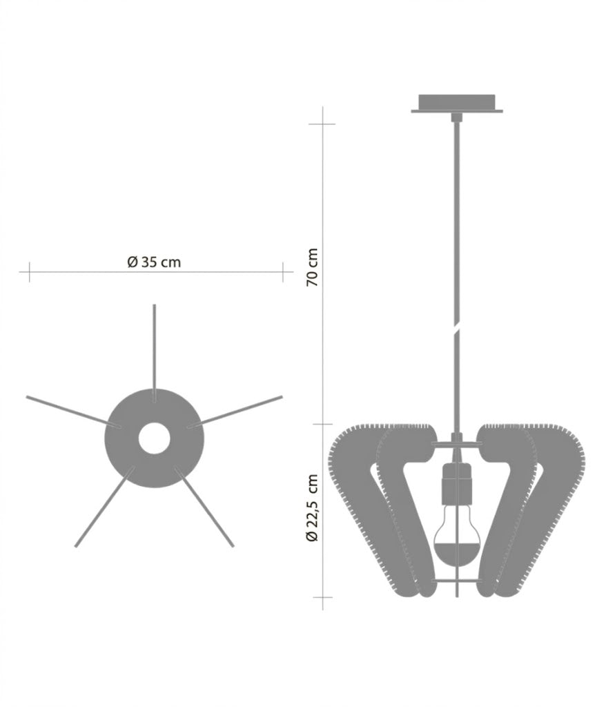 LAFABLIGHT ''NOTOCA PENDANT LAMP'' (ALCERIA/TRIPLE TWIST)