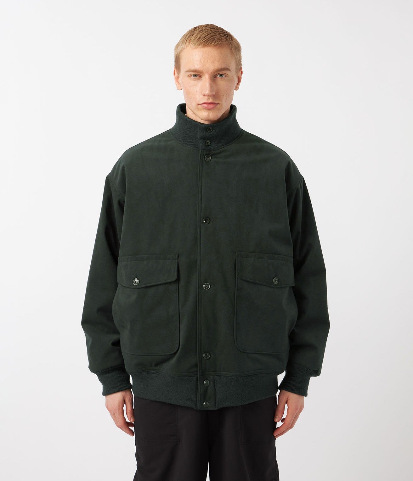NANAMICA ''INSULATION CREW JACKET'' (MOSS GRAY)