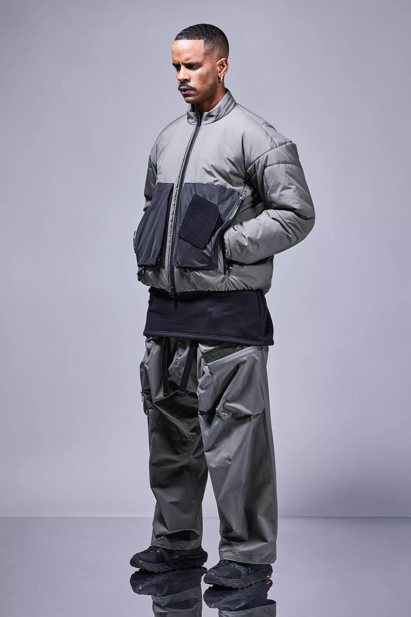 ACRONYM ''J91A-WS GORE-TEX 2L WINDSTOPPER + PRIMALOFT BLACK RISE'' (GRAY)