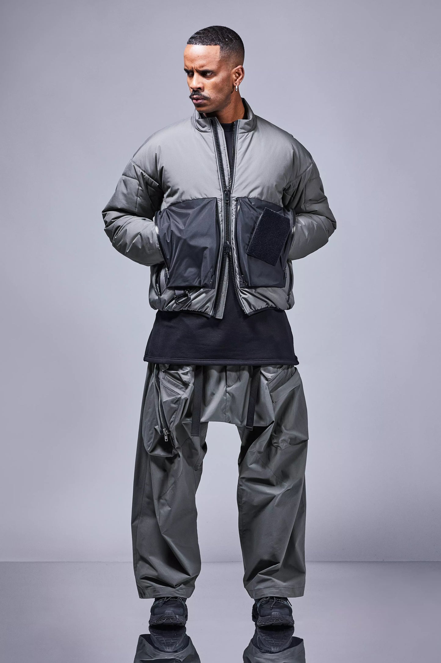 ACRONYM ''J91A-WS GORE-TEX 2L WINDSTOPPER + PRIMALOFT BLACK RISE'' (GRAY)