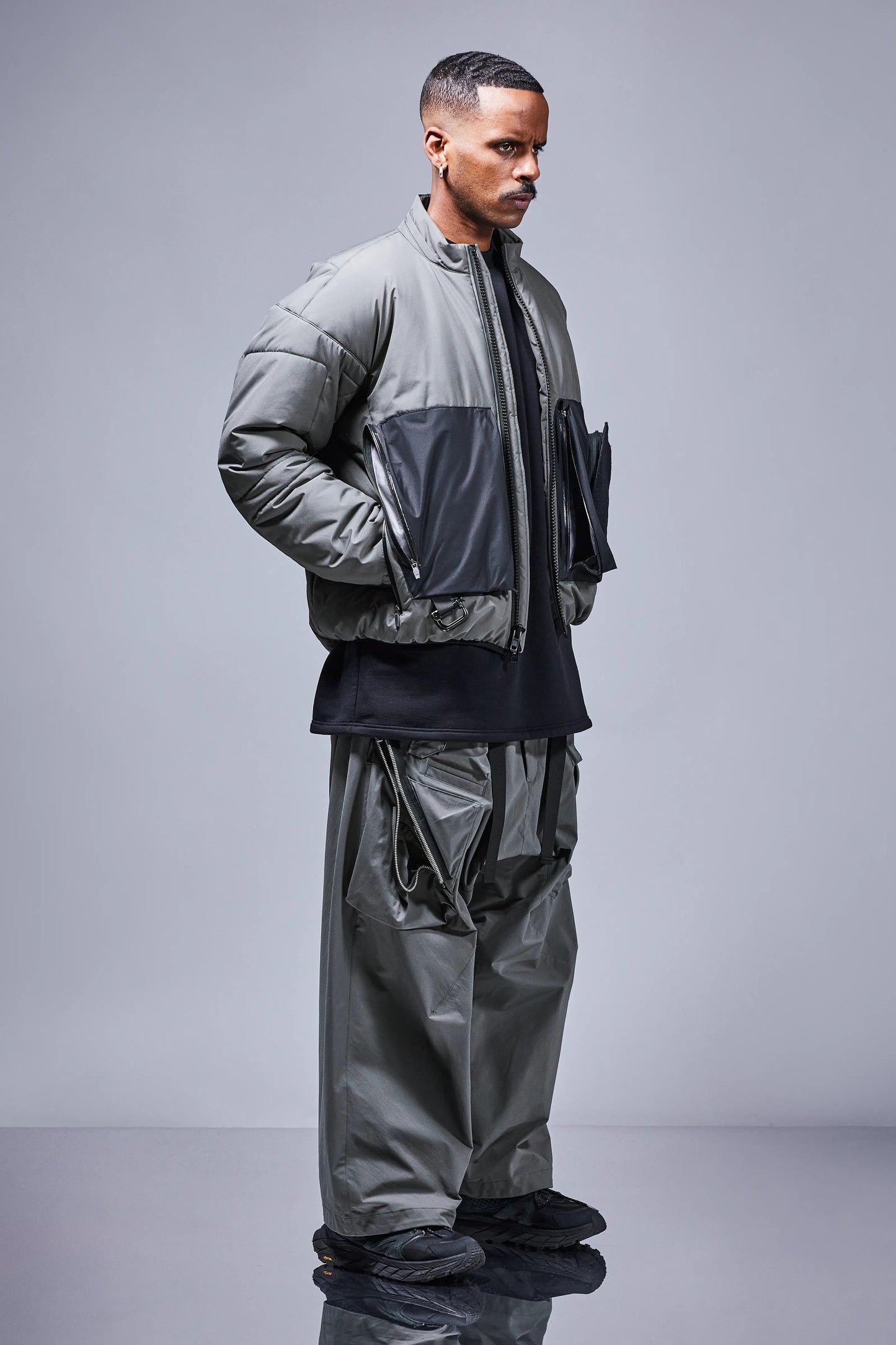 ACRONYM ''J91A-WS GORE-TEX 2L WINDSTOPPER + PRIMALOFT BLACK RISE'' (GRAY)