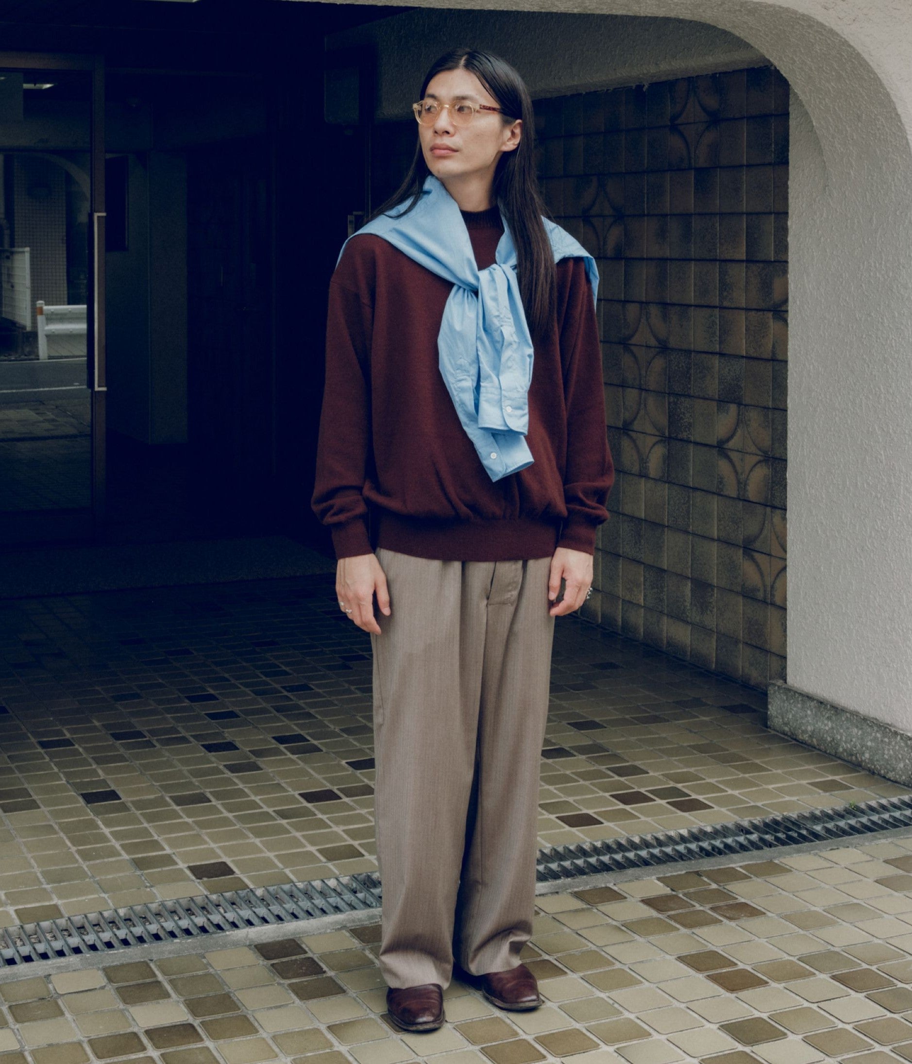 HERILL ''AMERICAN DEADSTOCK SWEATER'' (BROWN) – THE STORE BY MAIDENS