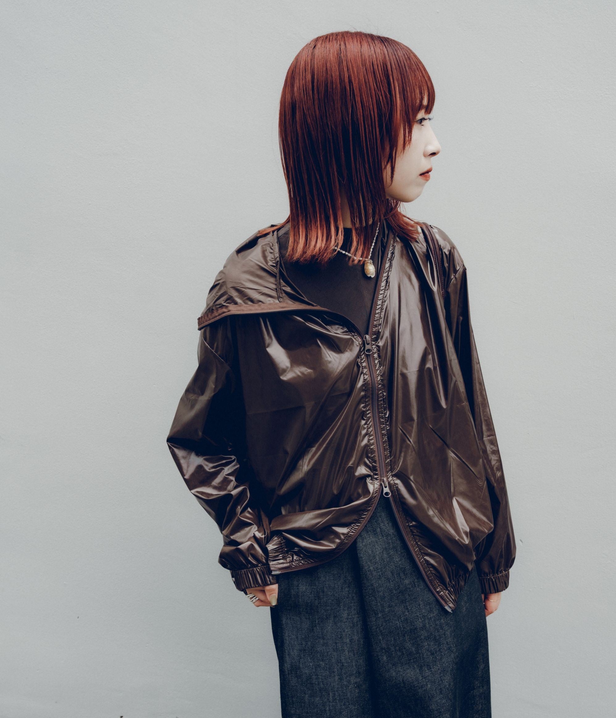 GABRIELA COLL GARMENTS ''NO.216 TECHNICAL HOODED JACKET'' (BROWN