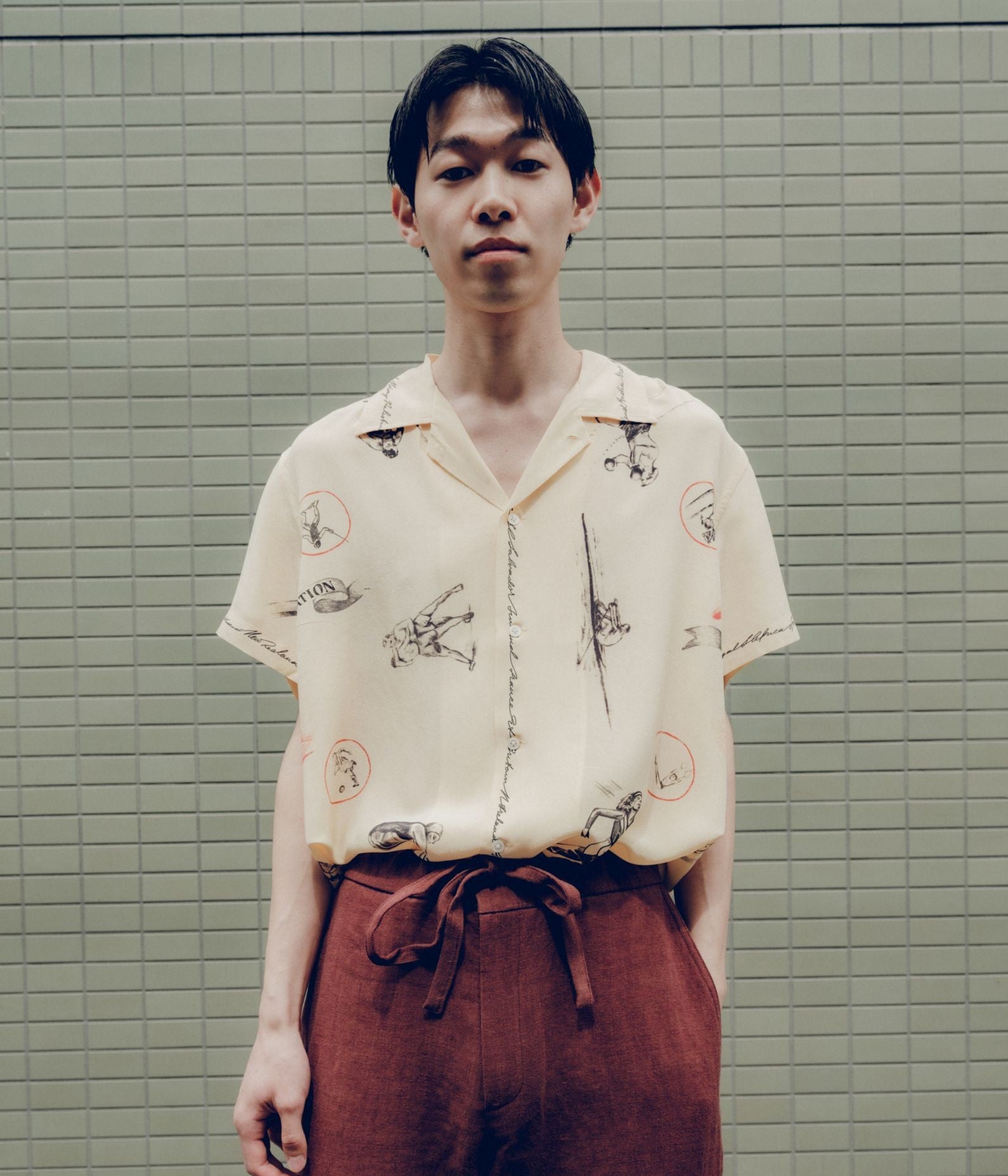 トップス BODE Vintage Lace Shirt L/XL BODE ''GAMES SHIRT'' (YELLOW) – THE STORE BY MAIDENS
