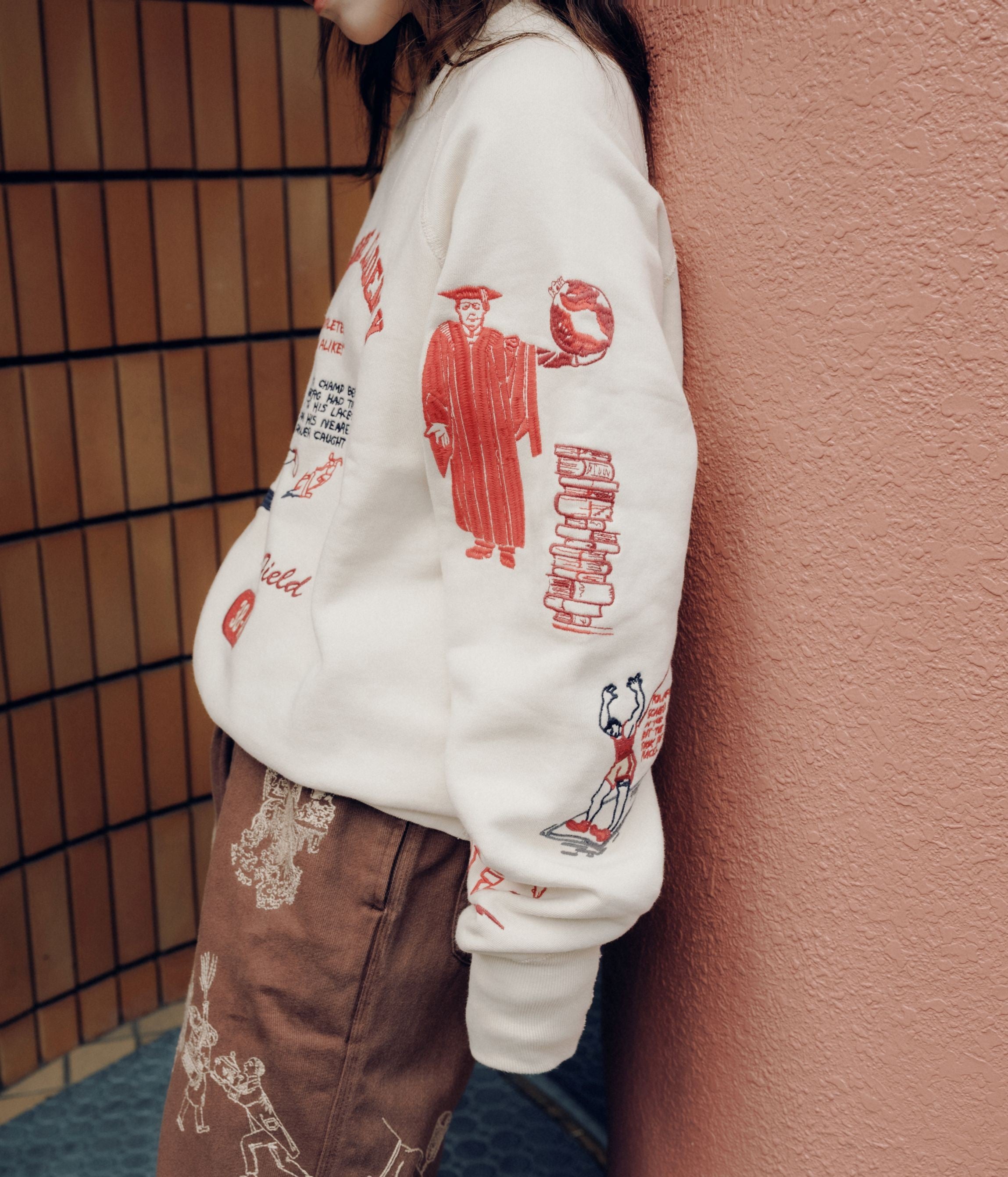 SAMUEL ZELIG ''VARSITY CREWNECK'' (NATURAL) – THE STORE BY MAIDENS