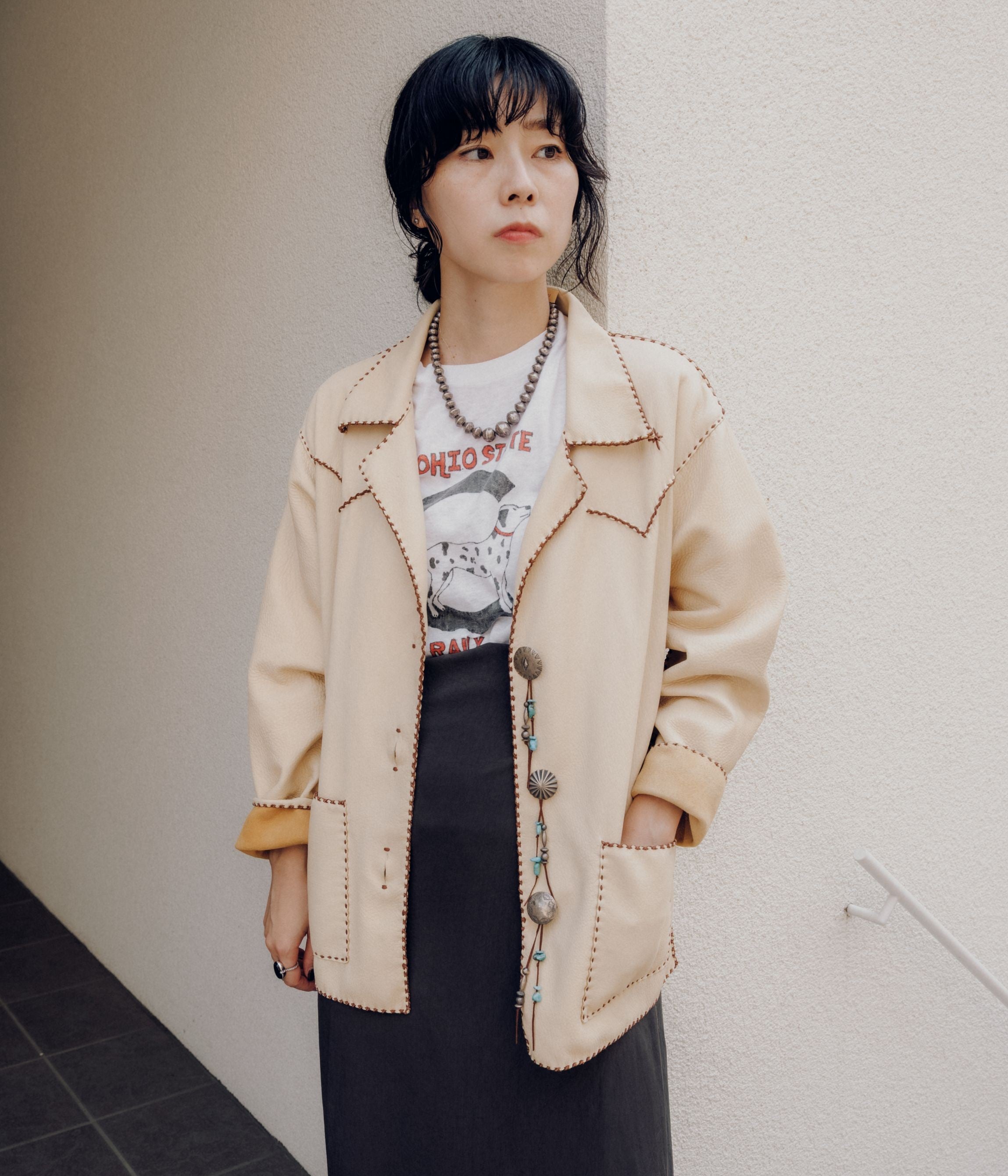 PAM DIETRICH ''WOMEN'S DEERSKIN MY JACKET'' (PALOMINO GRAIN