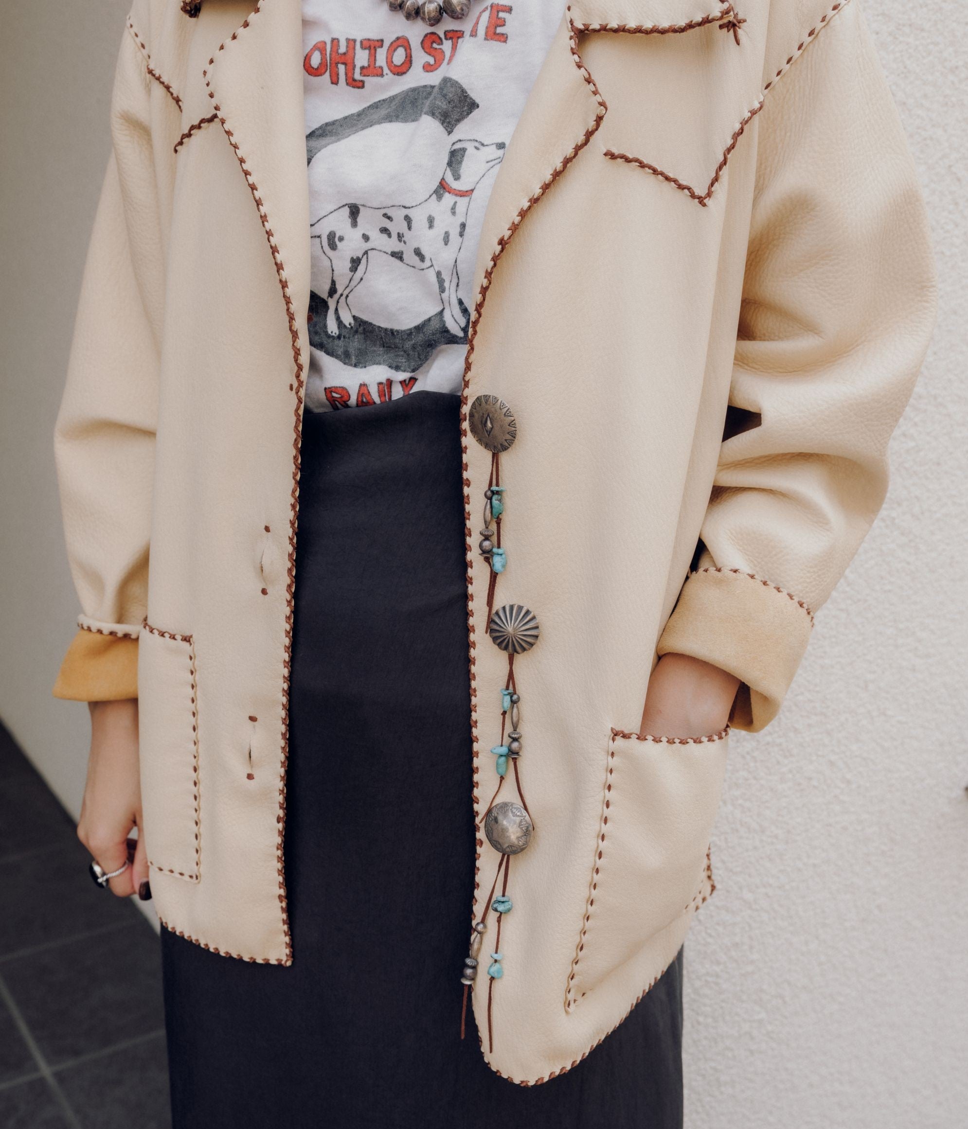 PAM DIETRICH ''WOMEN'S DEERSKIN MY JACKET'' (PALOMINO GRAIN